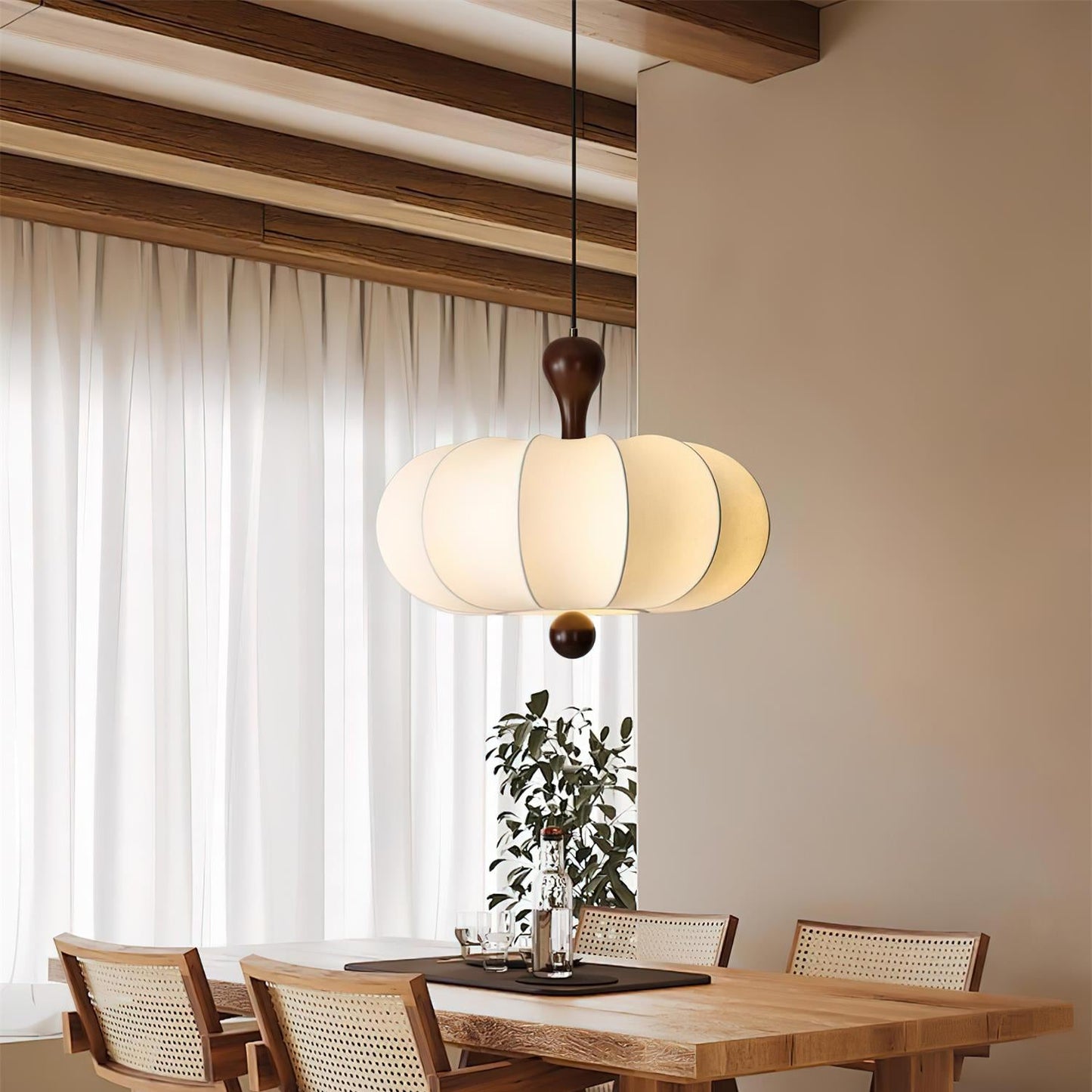 Elvalla | Sculpted Jovian Silk Fabric Pendant Light
