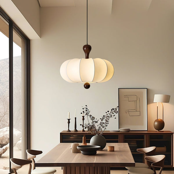 Elvalla | Sculpted Jovian Silk Fabric Pendant Light