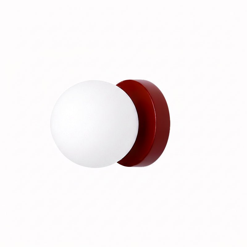 Zandrelis | Minimalist Geometric Dome Colored Base Accent Wall Light