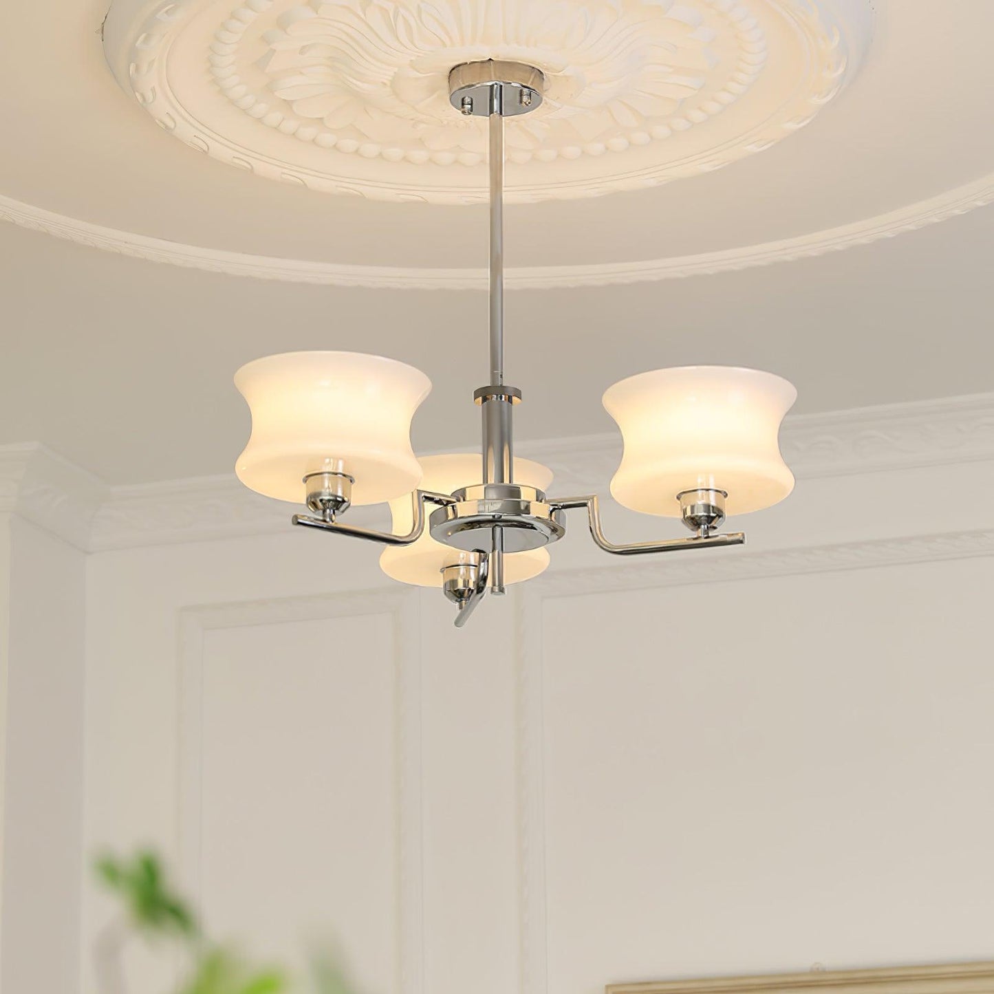 Kendroma | Antique Inspired Curved Globe Glass Ceiling Light