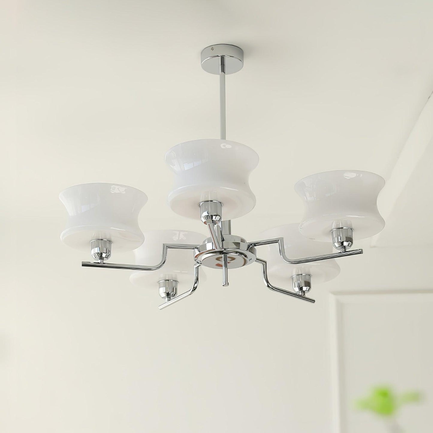 Kendroma | Antique Inspired Curved Globe Glass Ceiling Light
