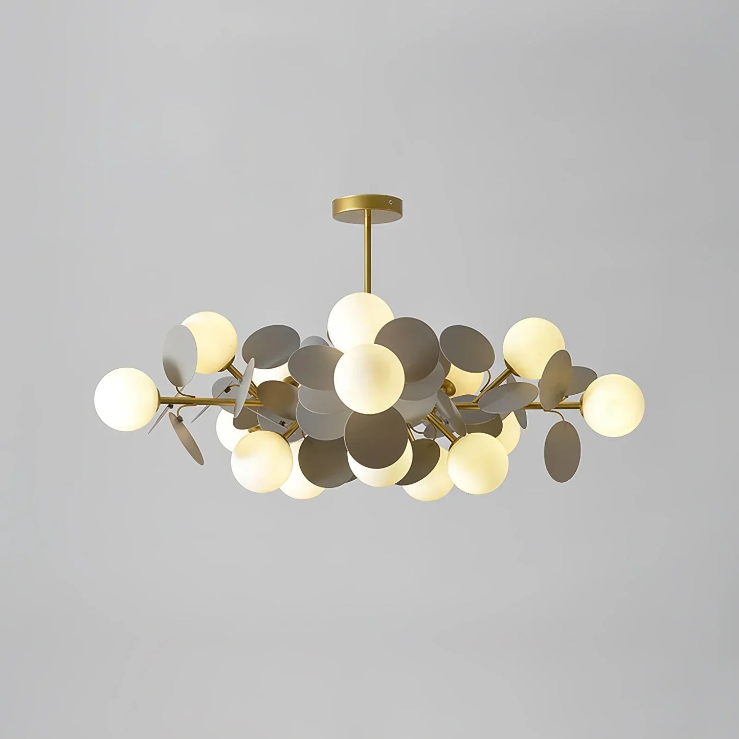 Florian | Luxury Geometric Branch Design Glass Orb Chandelier
