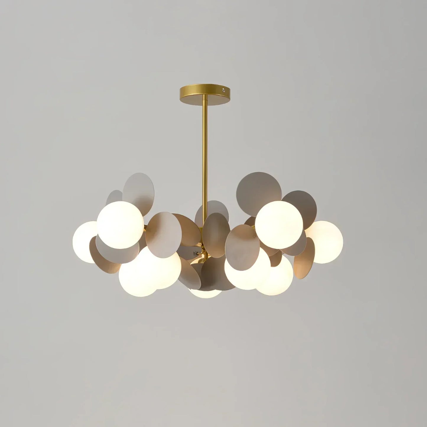 Florian | Luxury Geometric Branch Design Glass Orb Chandelier