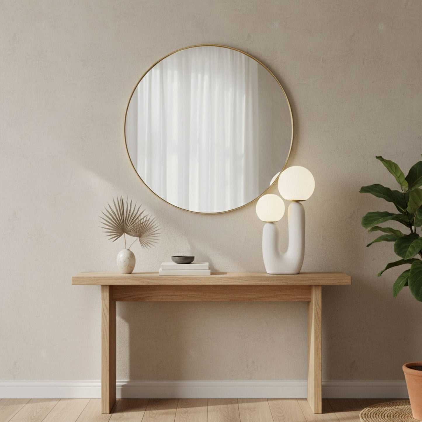 Corisande | Avant Garde Rough Sculptural Glass Globe Table Lamp