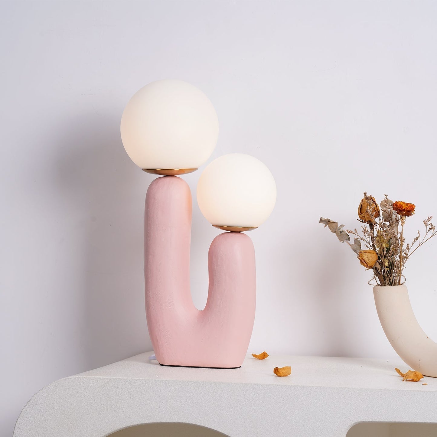 Corisande | Avant Garde Rough Sculptural Glass Globe Table Lamp