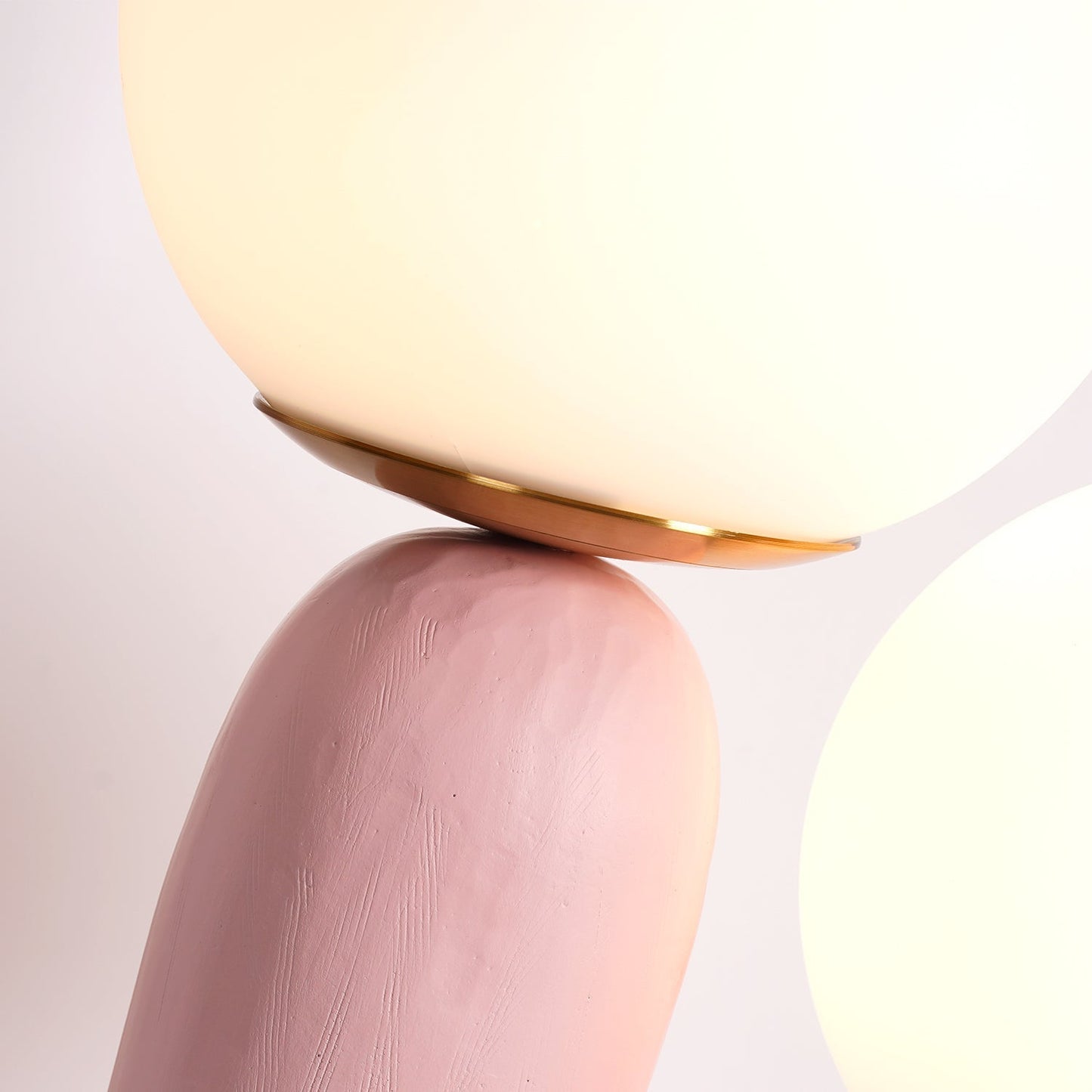 Corisande | Avant Garde Rough Sculptural Glass Globe Table Lamp