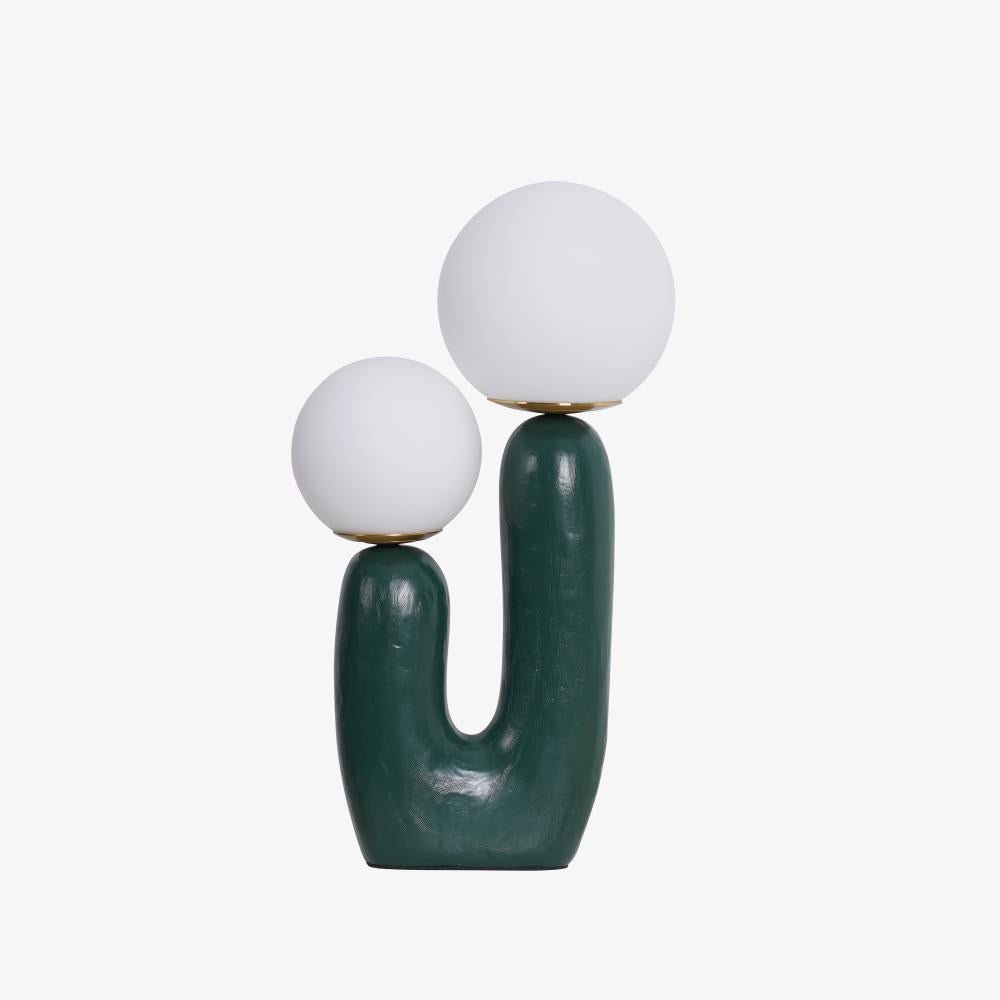 Corisande | Avant Garde Rough Sculptural Glass Globe Table Lamp