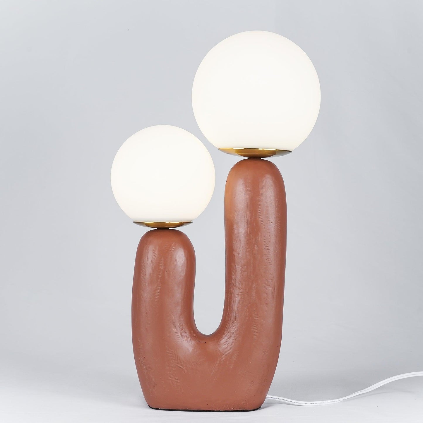 Corisande | Avant Garde Rough Sculptural Glass Globe Table Lamp