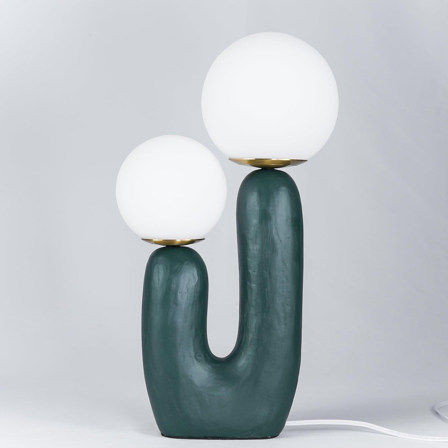 Corisande | Avant Garde Rough Sculptural Glass Globe Table Lamp