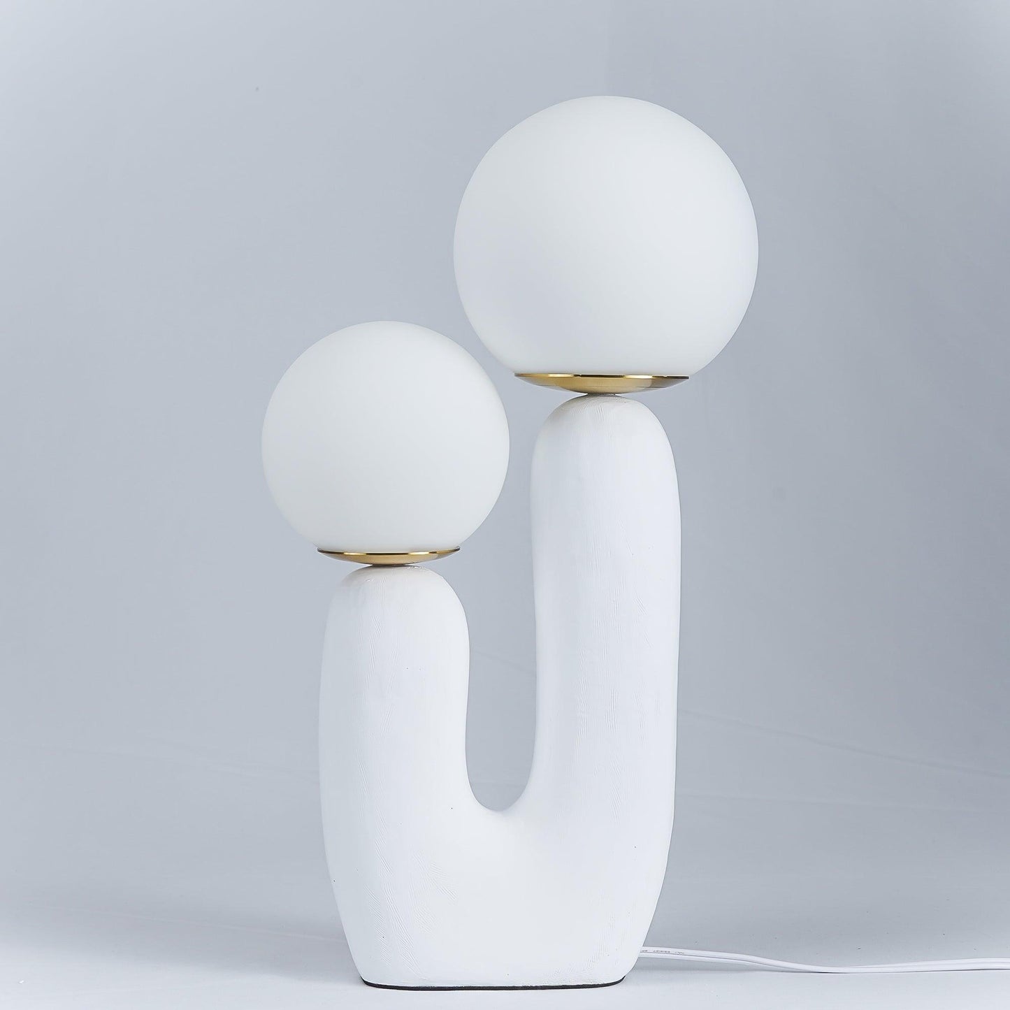 Corisande | Avant Garde Rough Sculptural Glass Globe Table Lamp