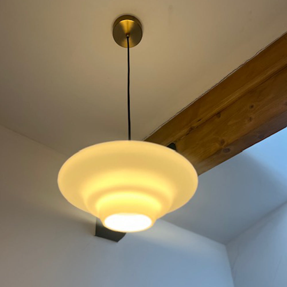 Vellum | Nordic Layered Opaque Glass Drop Pendant Light