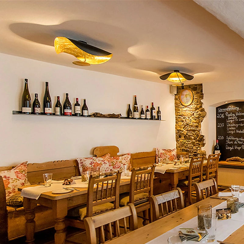 Elnari | Sculpted Leaf Silhouette Modern Pendant Ceiling Light