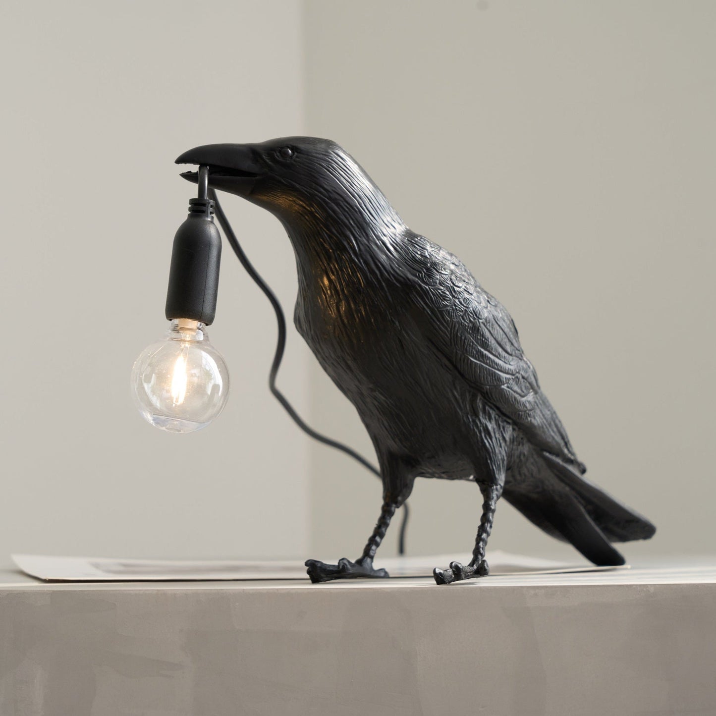 Bristhow | Gothic Sculptural Avian Raven Table Lamp