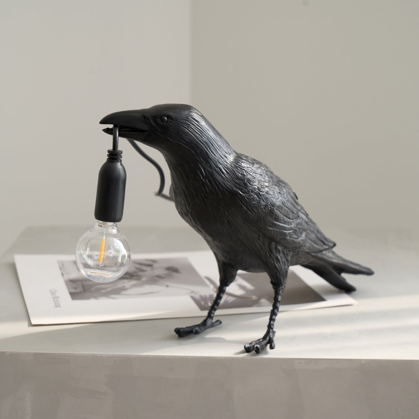 Bristhow | Gothic Sculptural Avian Raven Table Lamp