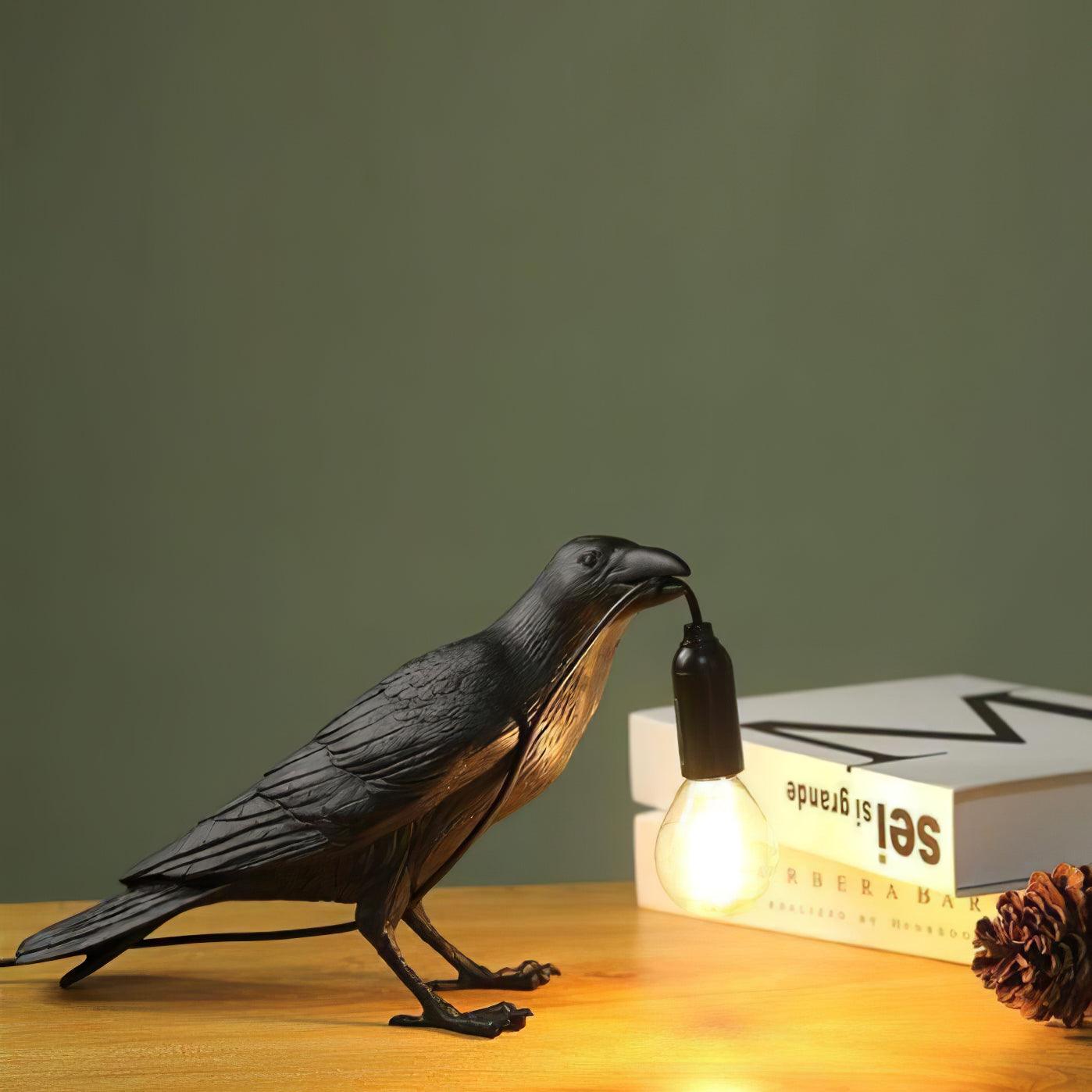 Bristhow | Gothic Sculptural Avian Raven Table Lamp