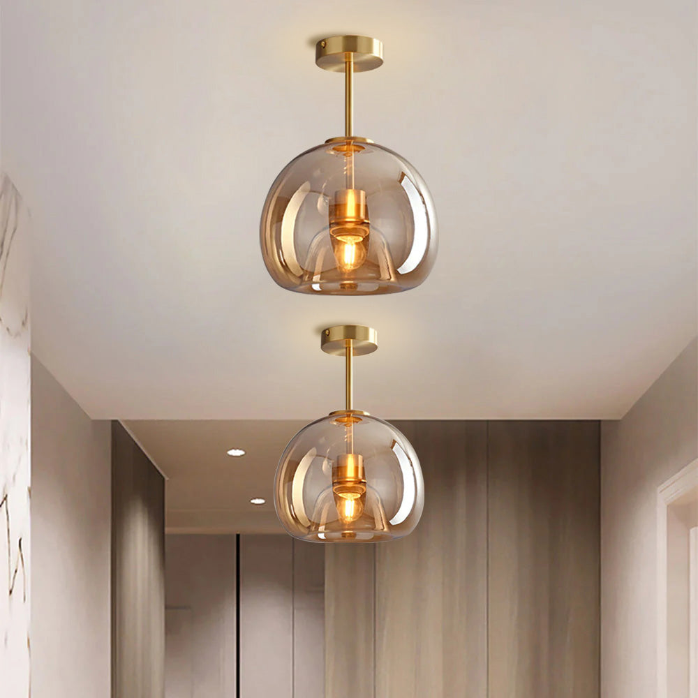 Fumea | Modern Tinted Glass Globe Ceiling Light