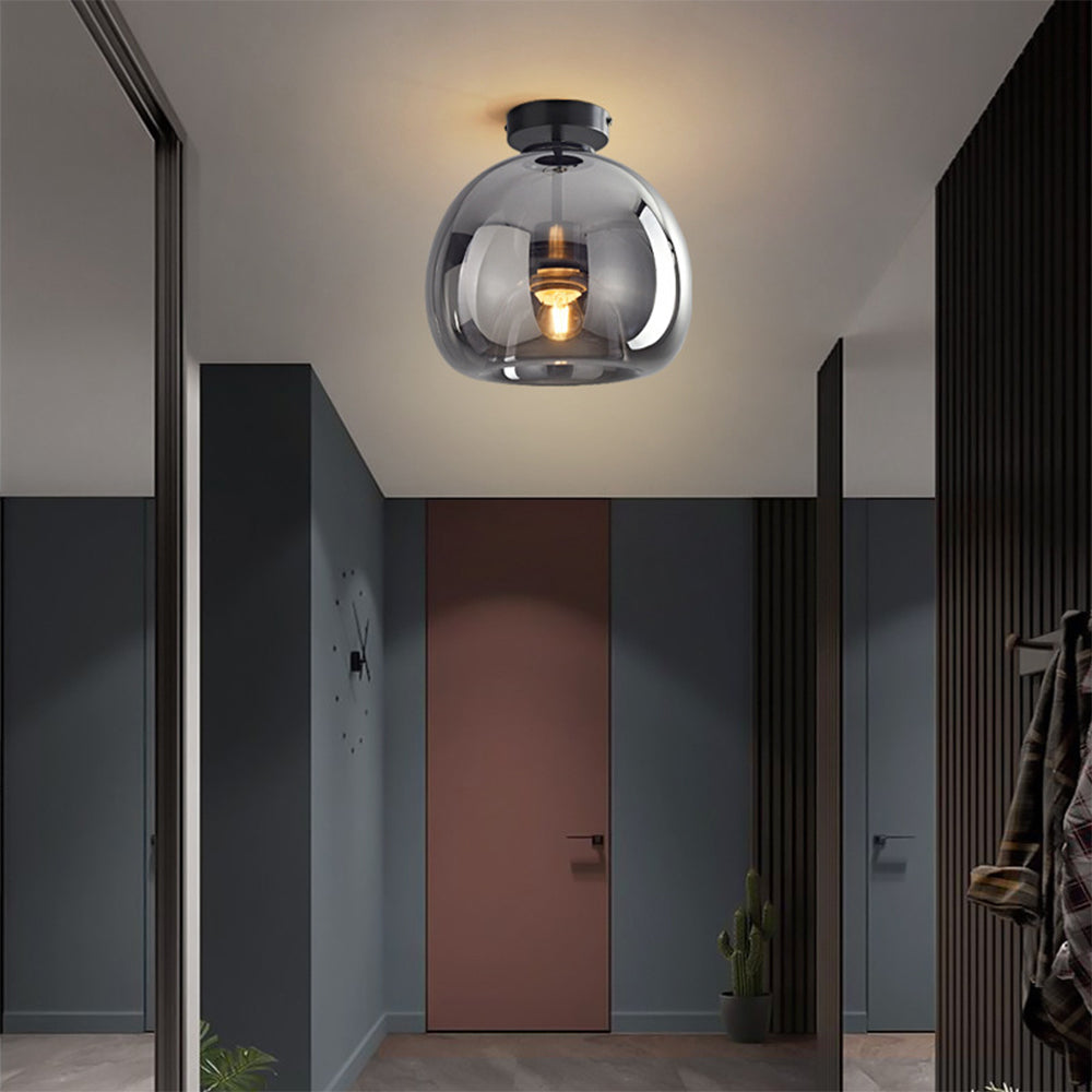 Fumea | Modern Tinted Glass Globe Ceiling Light