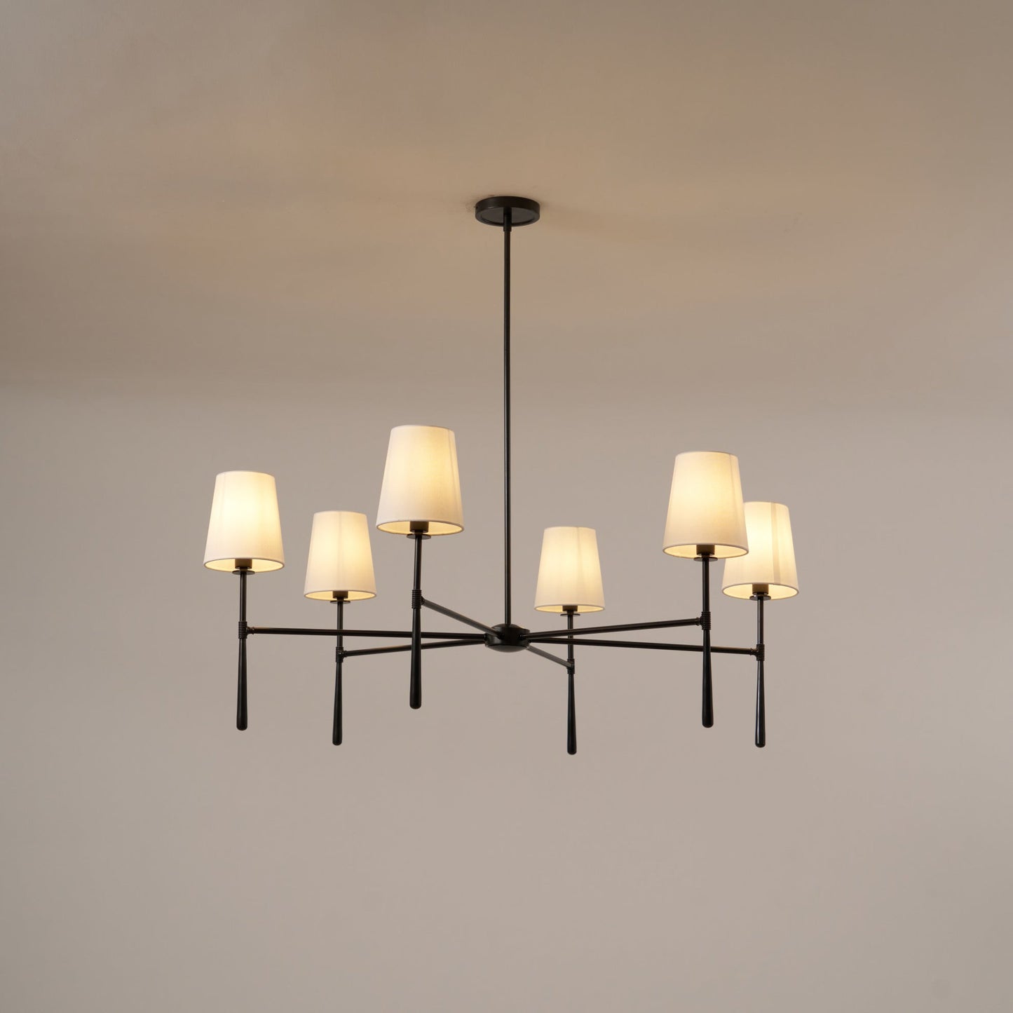 Vaale | Mid Century Tapered Torch Branching Sputnik Chandelier
