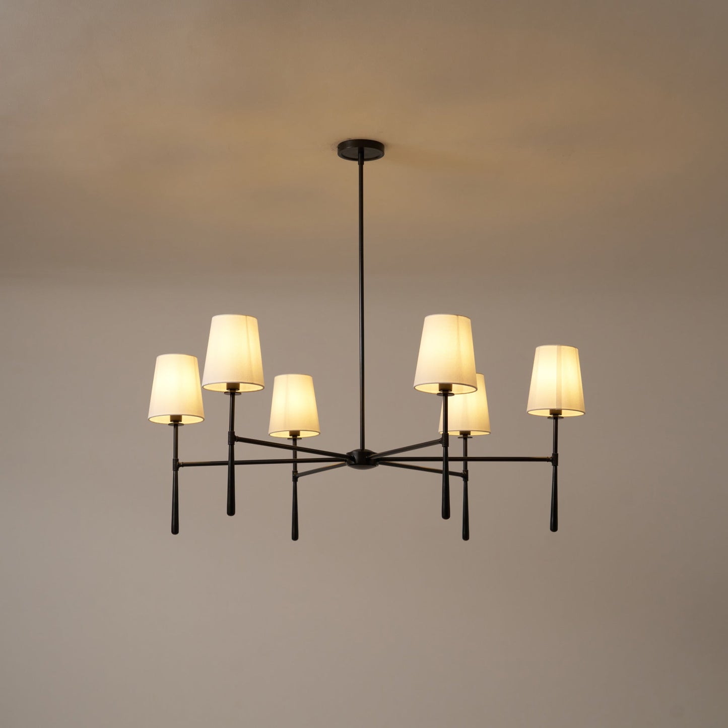 Vaale | Mid Century Tapered Torch Branching Sputnik Chandelier