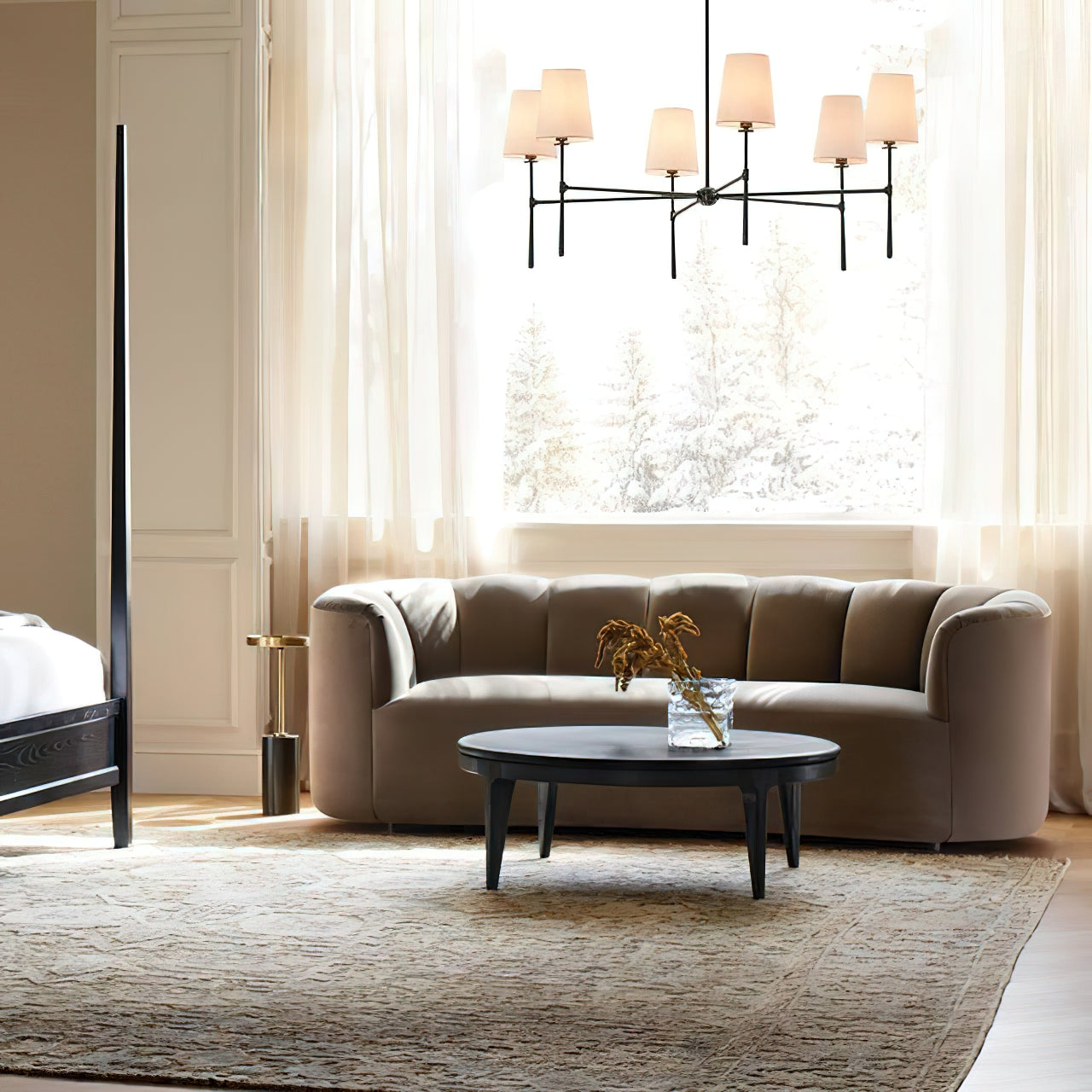 Vaale | Mid Century Tapered Torch Branching Sputnik Chandelier