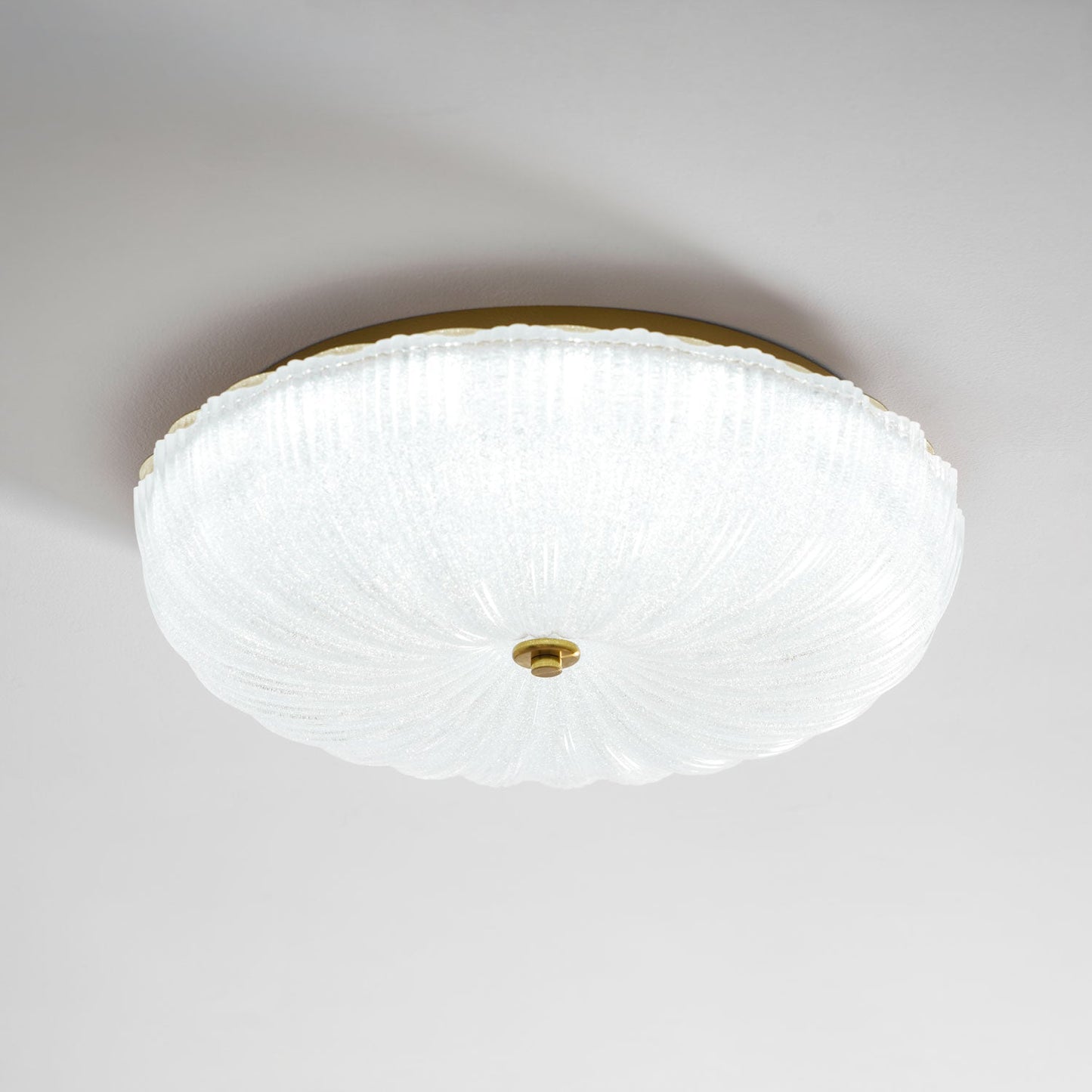 Kendrovia | Nordic Fluted Shimmer Glass Ceiling Light
