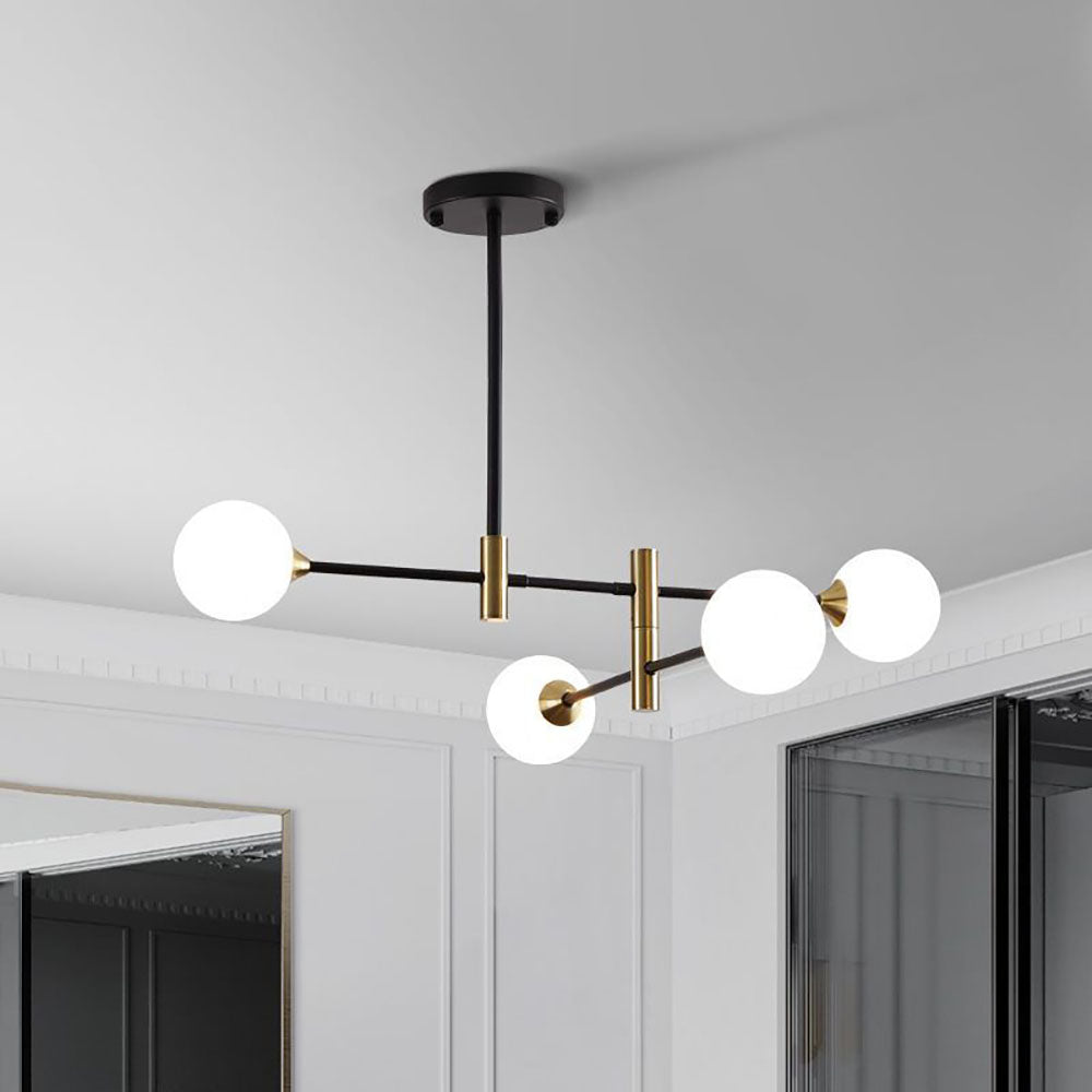 Lythara | Cascading Drop Silhouette Geometric Glass Globe Pendant Ceiling Light