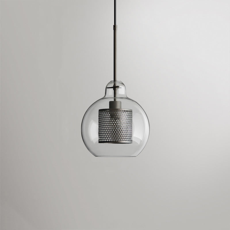 Vaelindor | Sleek Globe Glass Golden Luminaire Pendant Light