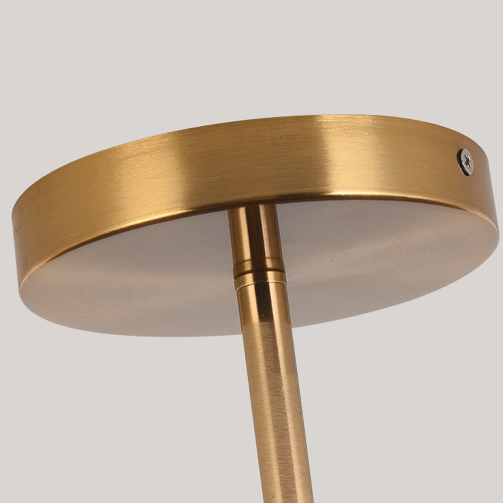 Sylva | Modern Wood Grain Circular Semi Flush Ceiling Light