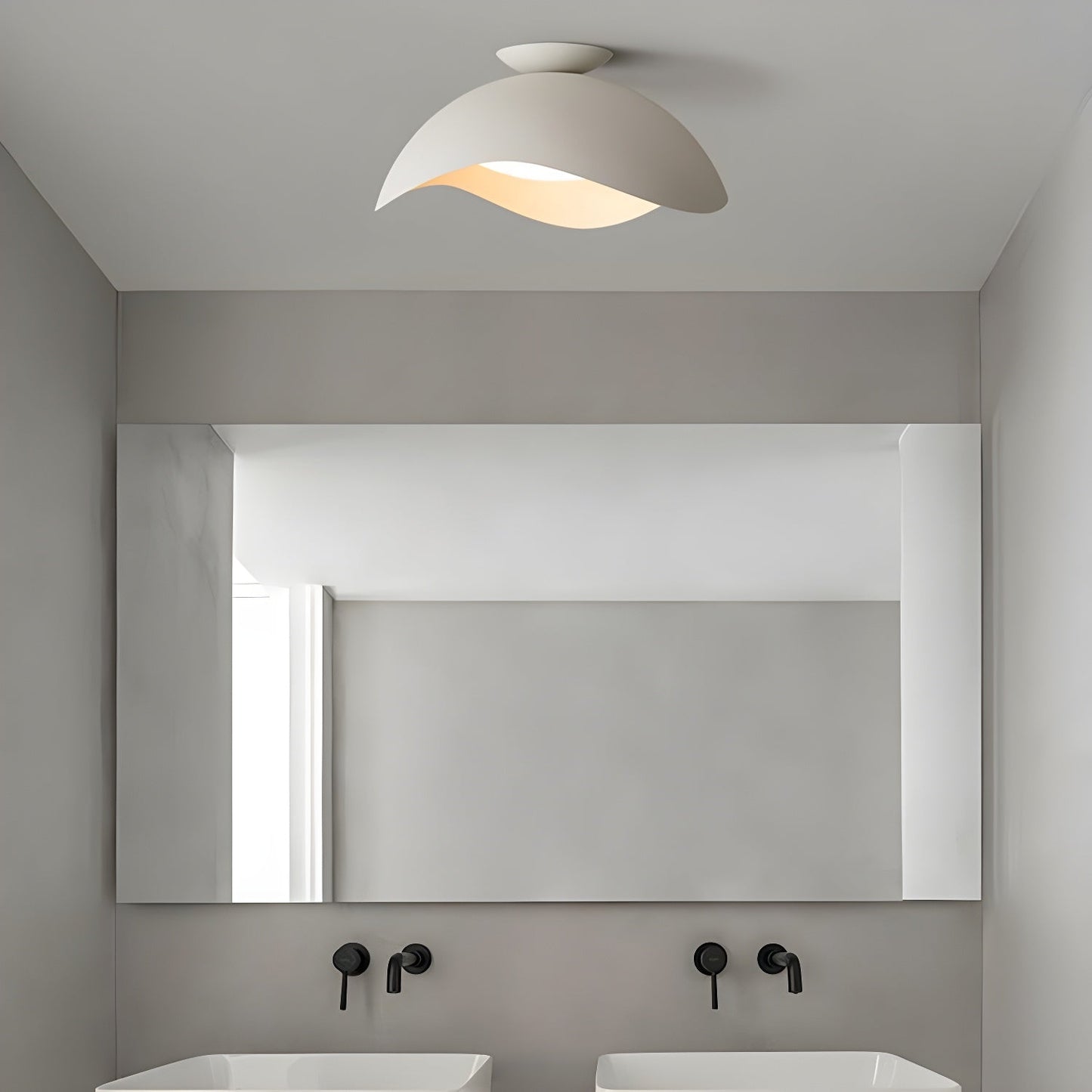 Lyraen | Nordic Wave Silhouette Integrated LED Ceiling Light