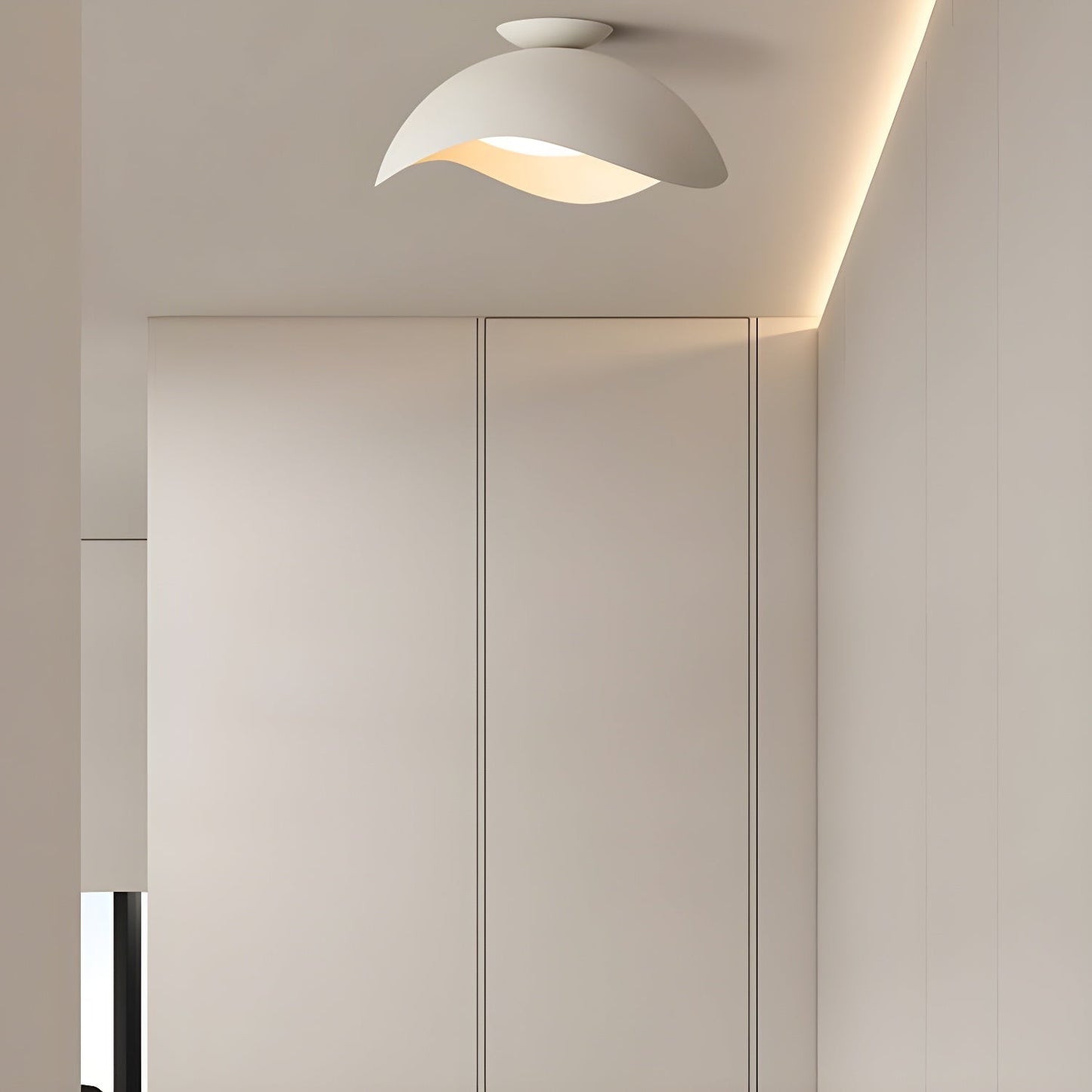 Lyraen | Nordic Wave Silhouette Integrated LED Ceiling Light