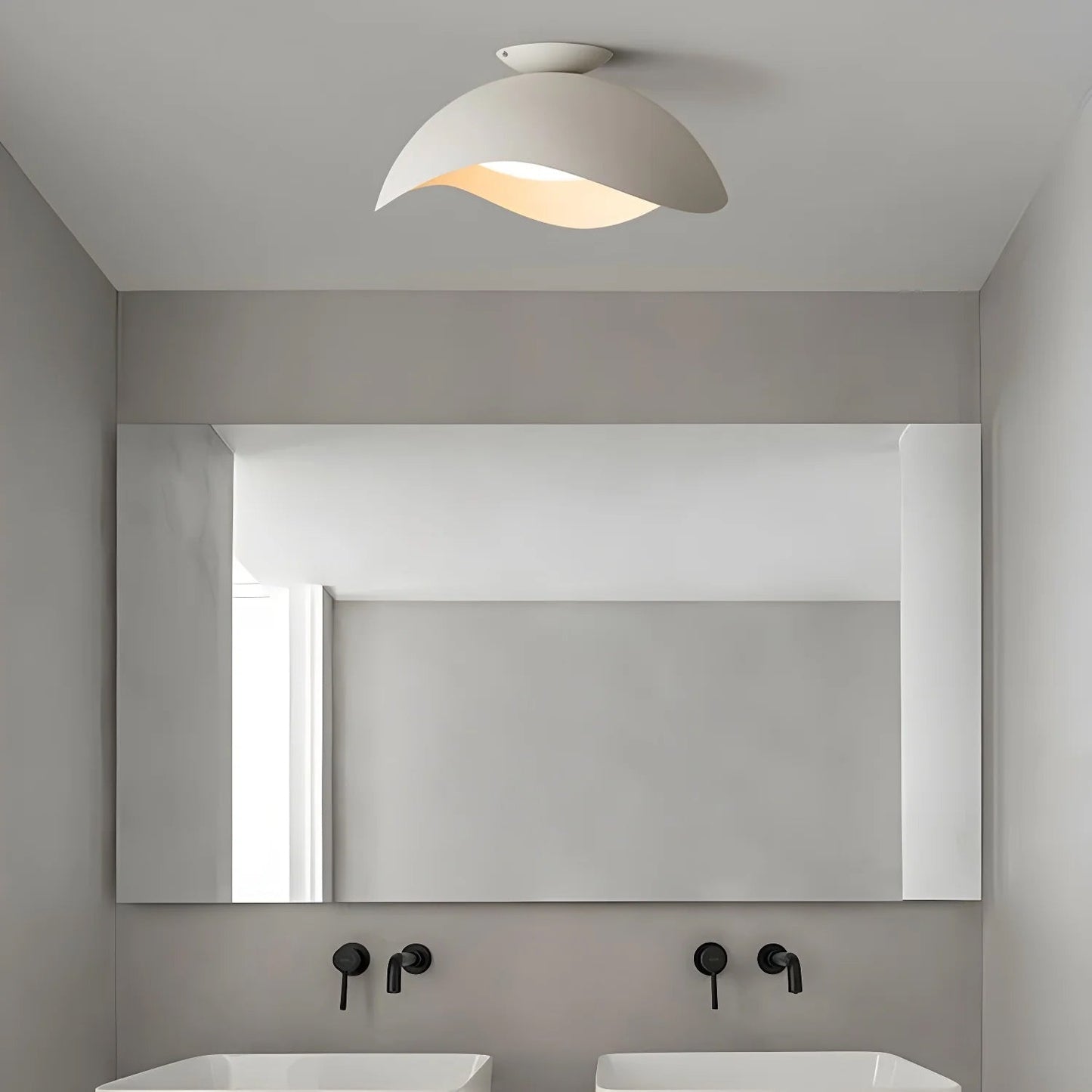 Lyraen | Nordic Wave Silhouette Integrated LED Ceiling Light