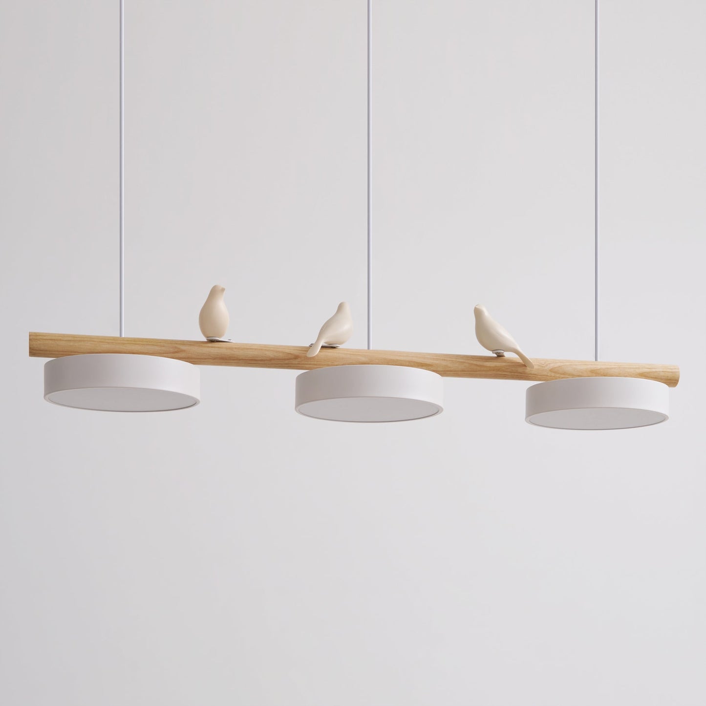 Aves | Modern Wood and Resin Bird Inspired Pendant Light