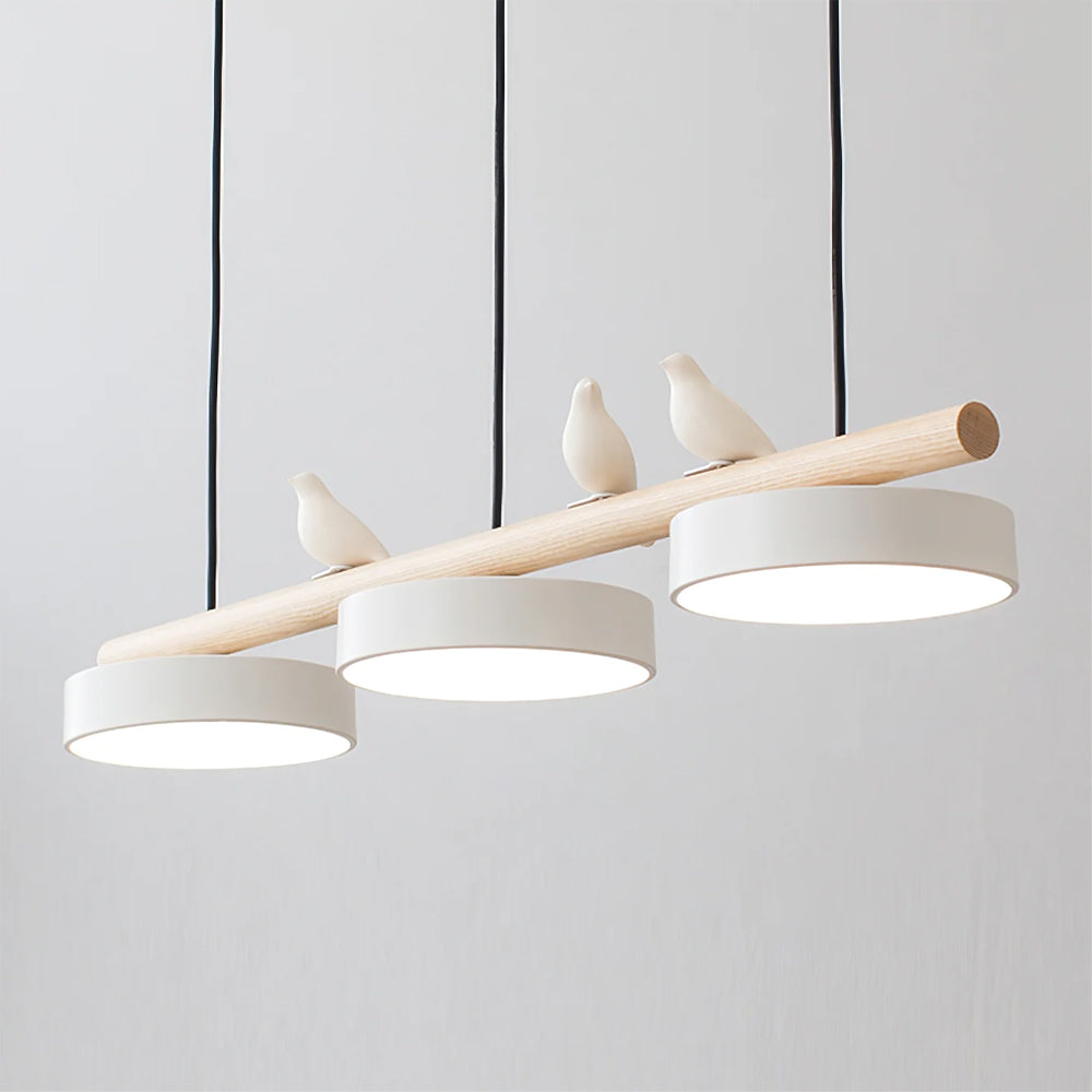 Aves | Modern Wood and Resin Bird Inspired Pendant Light