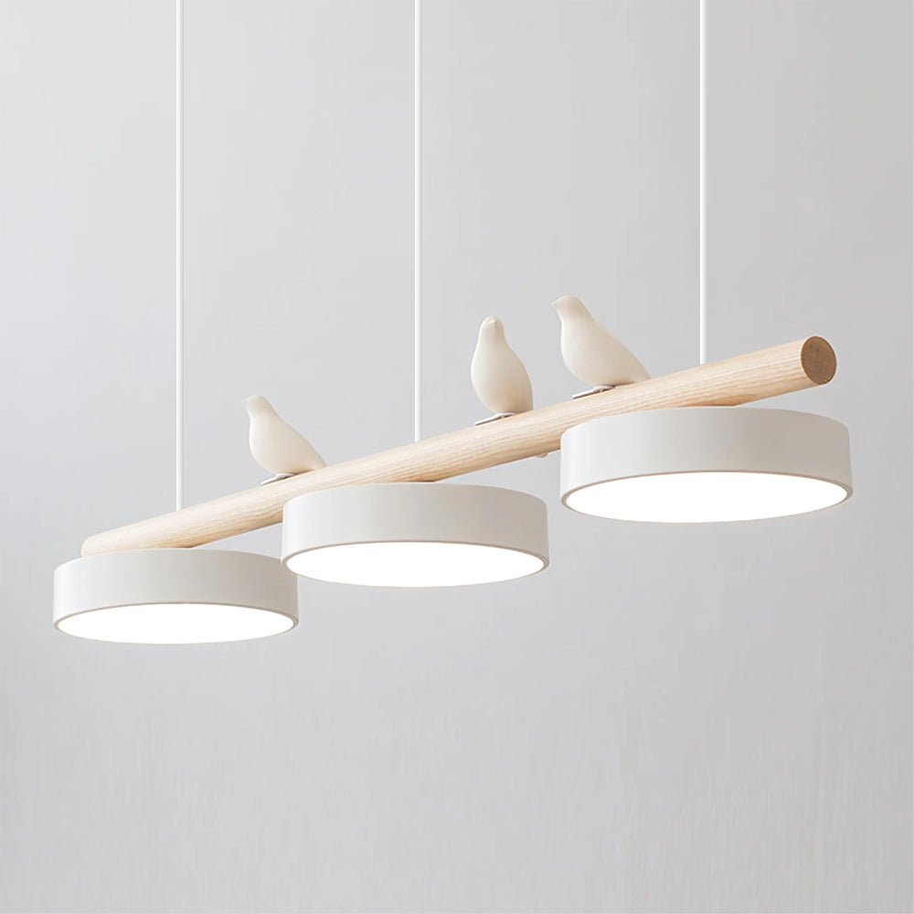 Aves | Modern Wood and Resin Bird Inspired Pendant Light