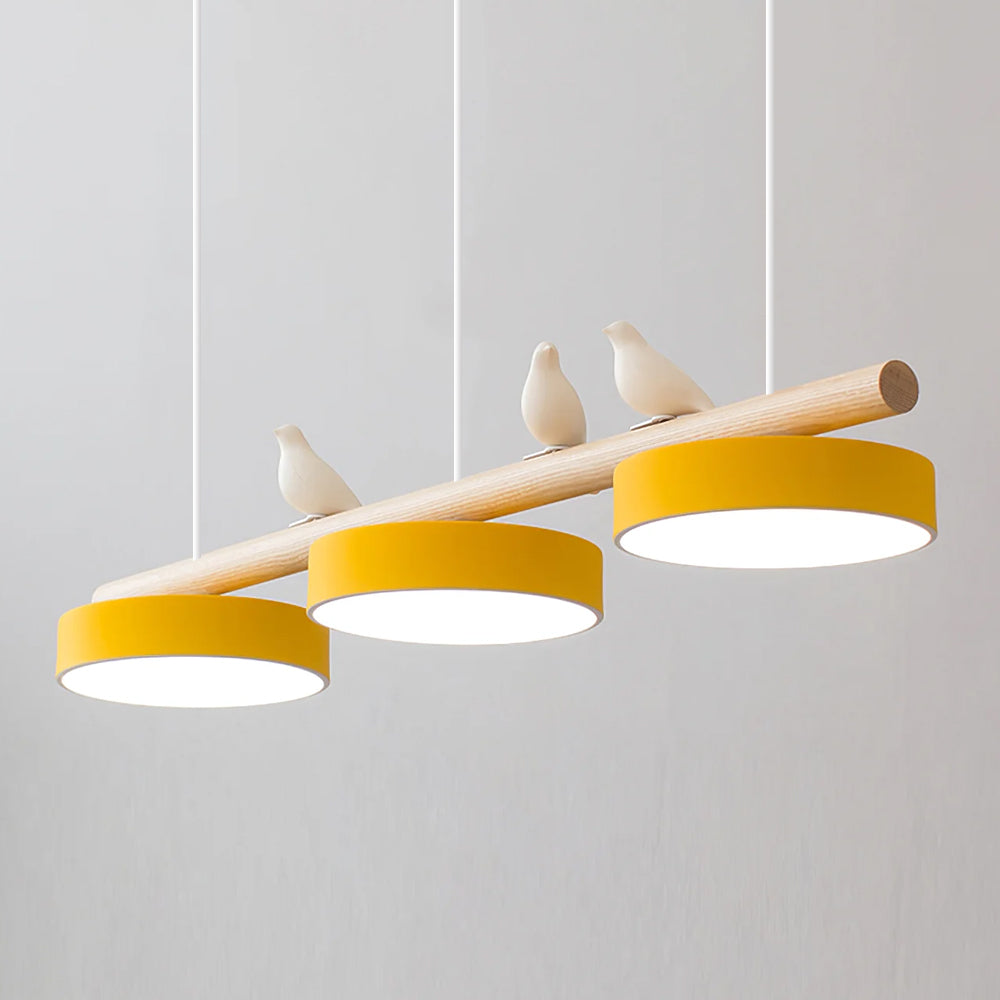 Aves | Modern Wood and Resin Bird Inspired Pendant Light