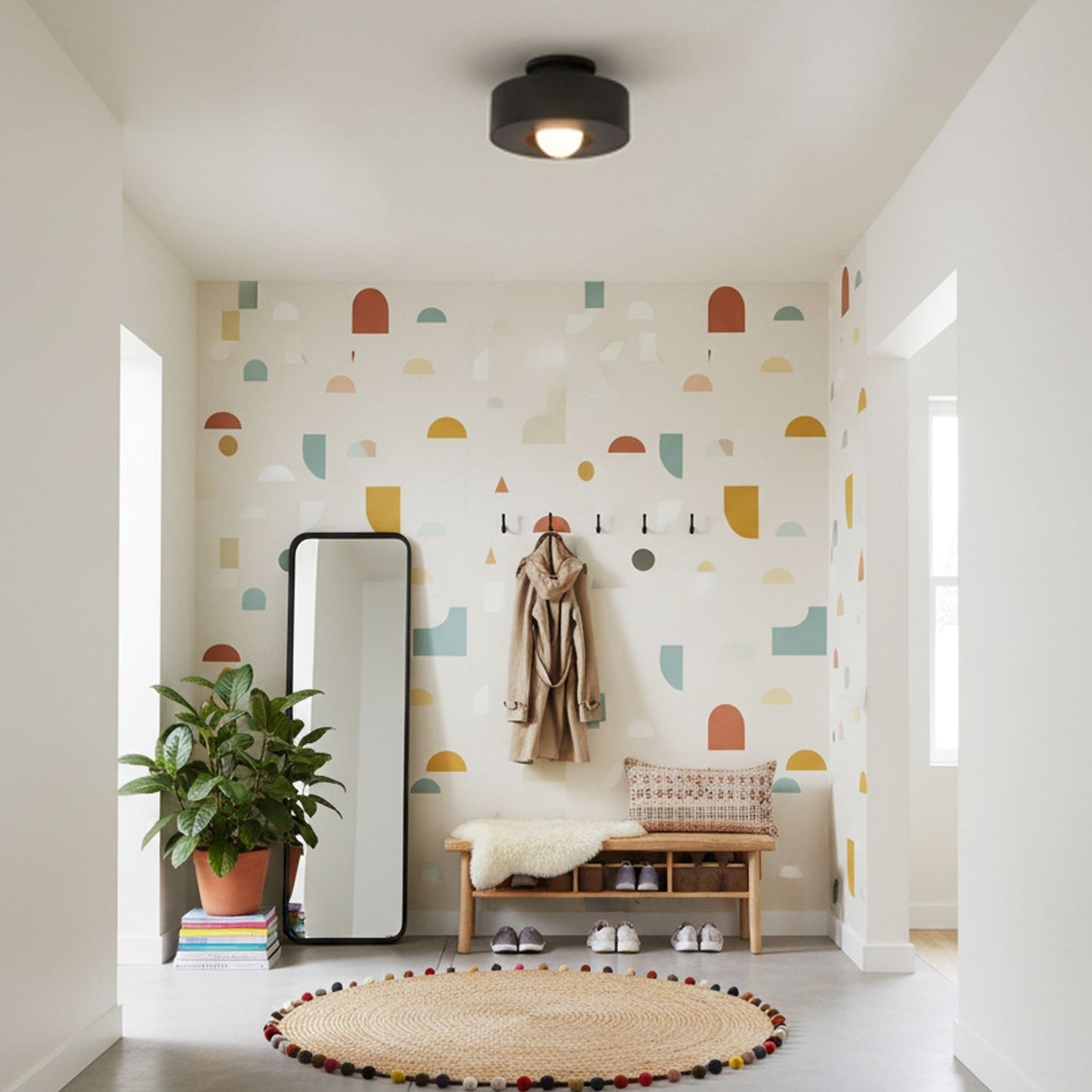 Zorvandra | Architectural Tiered Geometric Resin Ceiling Light