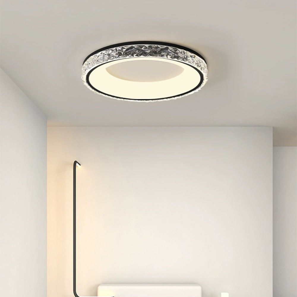 Lustra | Modern Round Acrylic Flush Mount Ceiling Light