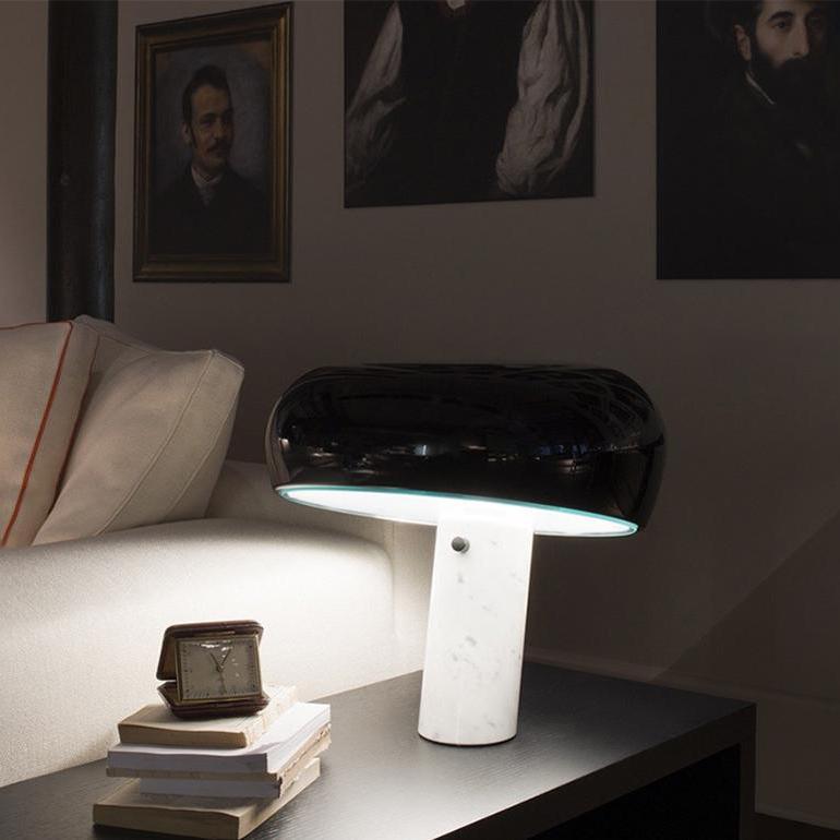 Kendrivol | Domed Silhouette Italian Marble Accent Table Lamp