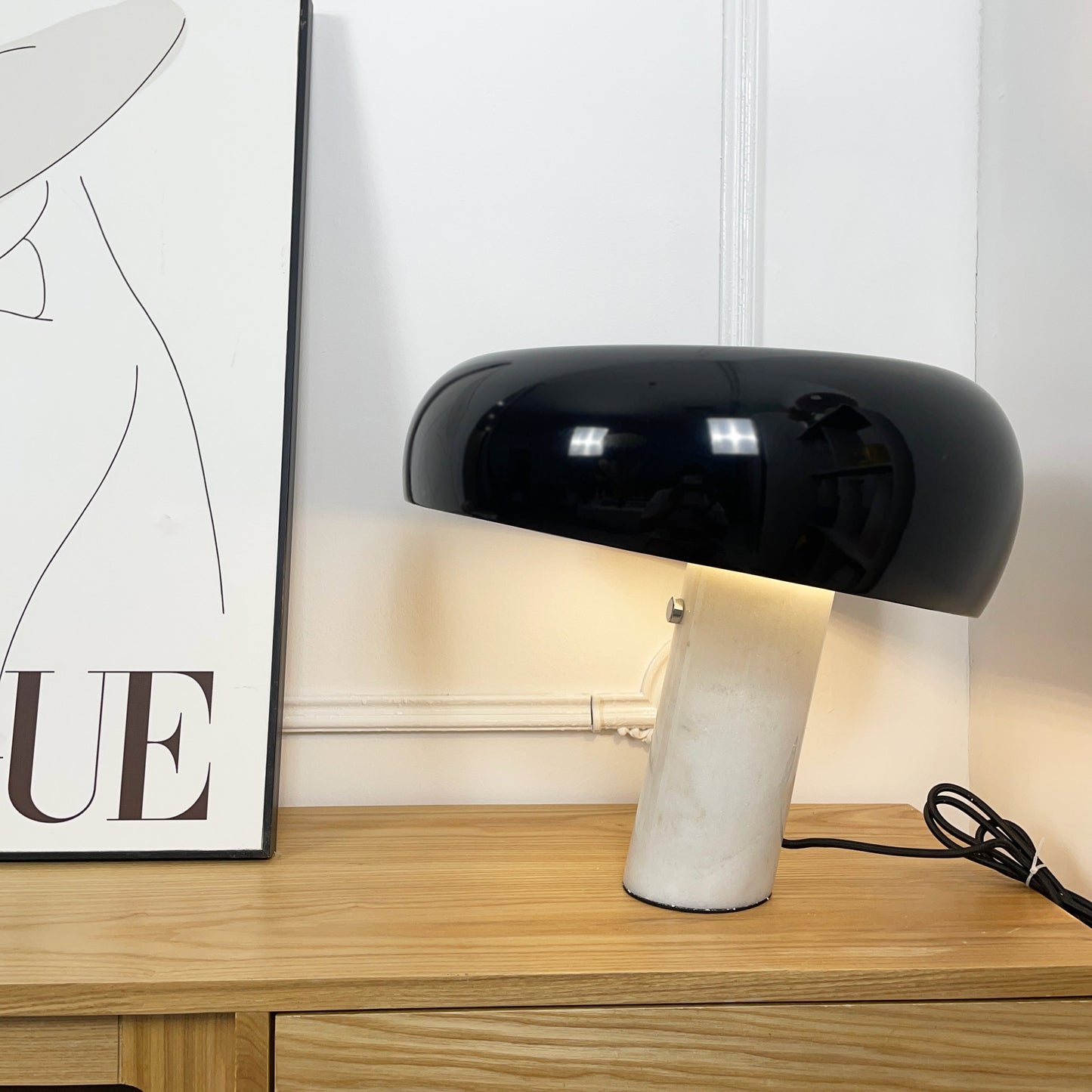 Kendrivol | Domed Silhouette Italian Marble Accent Table Lamp