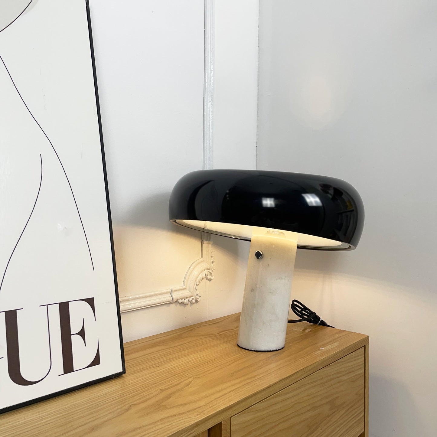Kendrivol | Domed Silhouette Italian Marble Accent Table Lamp