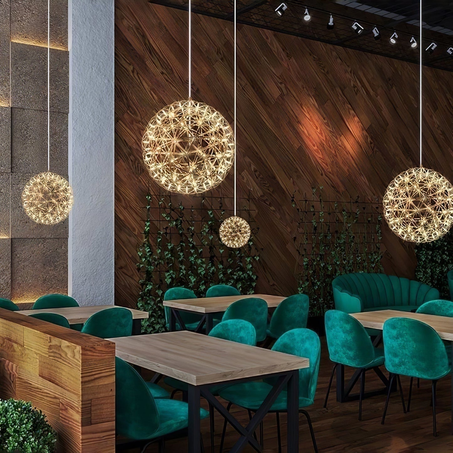 Olysian | Luxury Spherical Starburst Pendant Light
