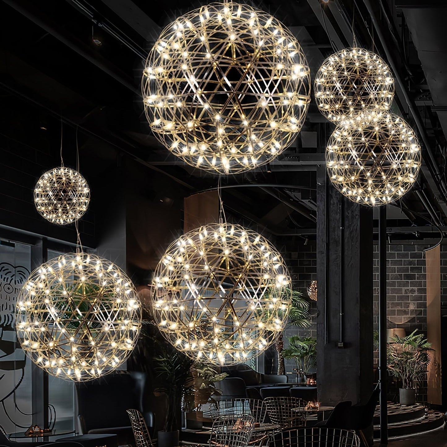 Olysian | Luxury Spherical Starburst Pendant Light