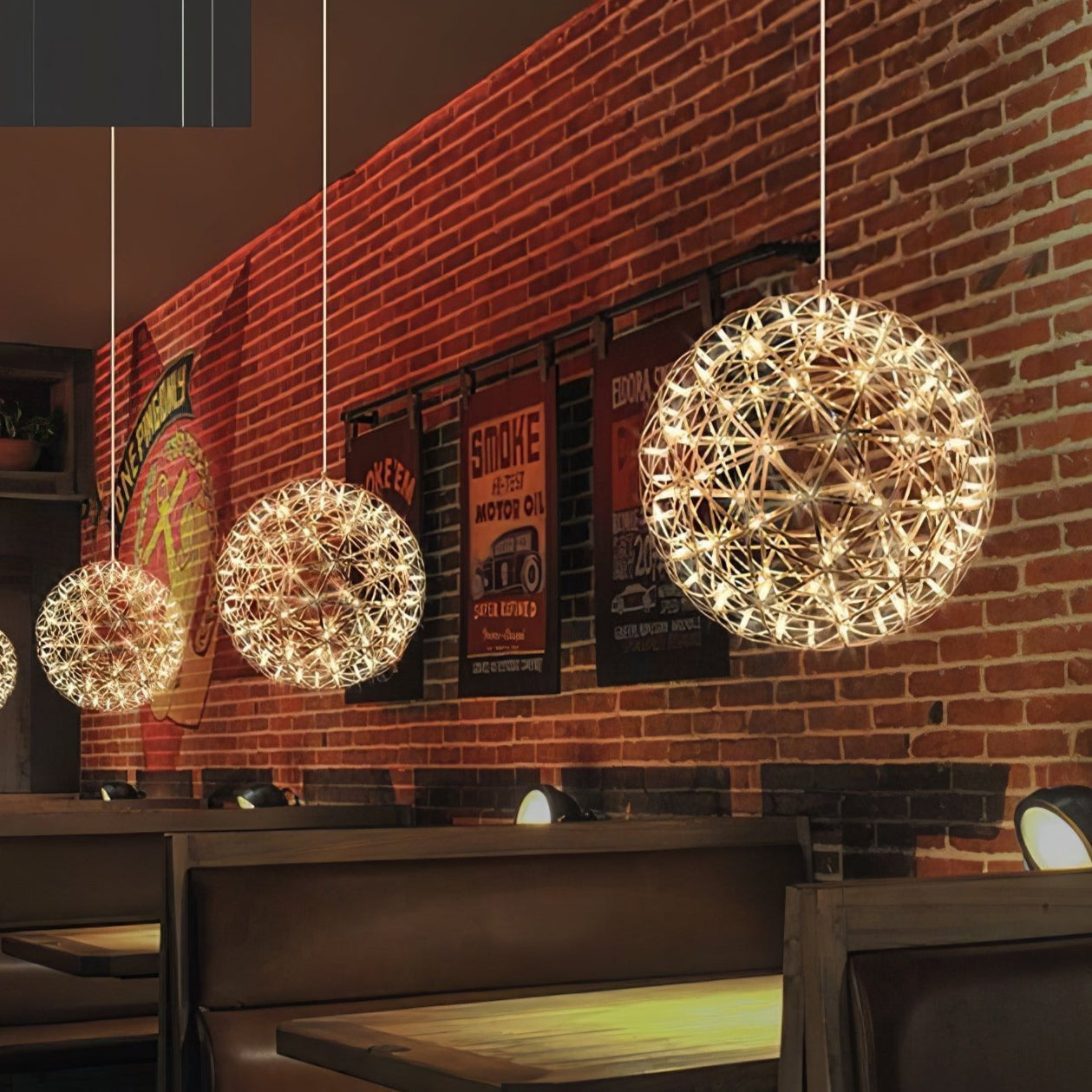 Olysian | Luxury Spherical Starburst Pendant Light
