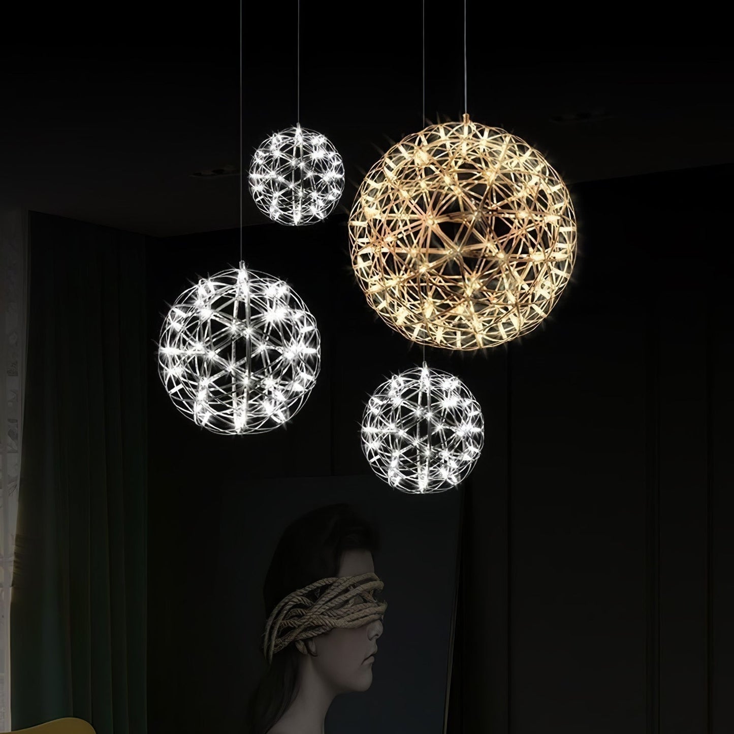 Olysian | Luxury Spherical Starburst Pendant Light