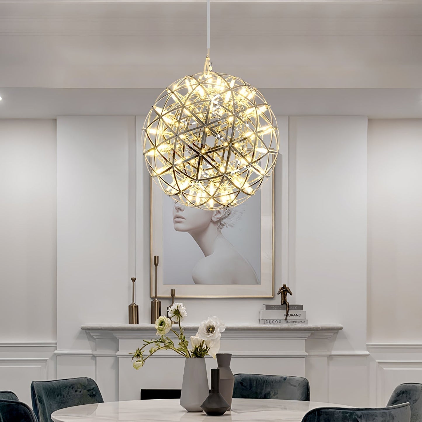 Olysian | Luxury Spherical Starburst Pendant Light