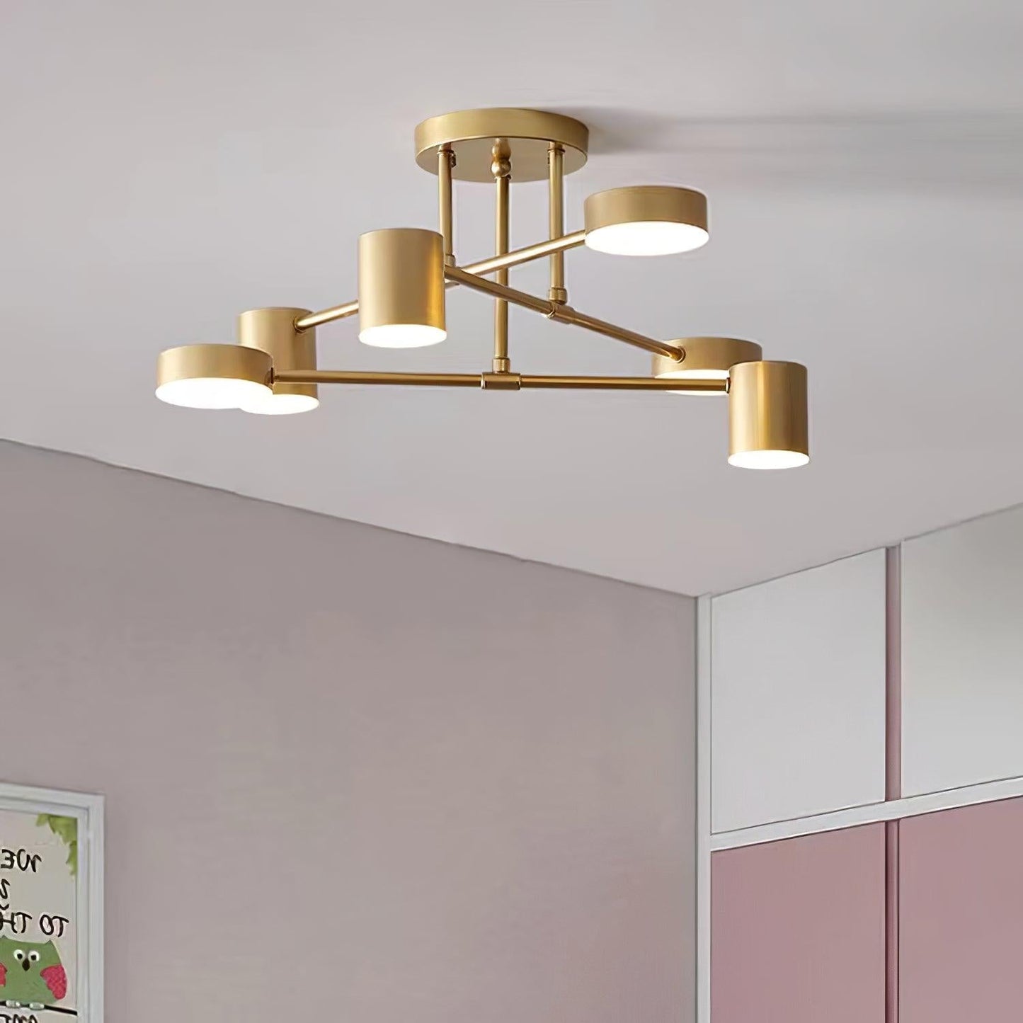 Lyrixen | Minimalist Acrylic Geometric Sputnik Ceiling Light
