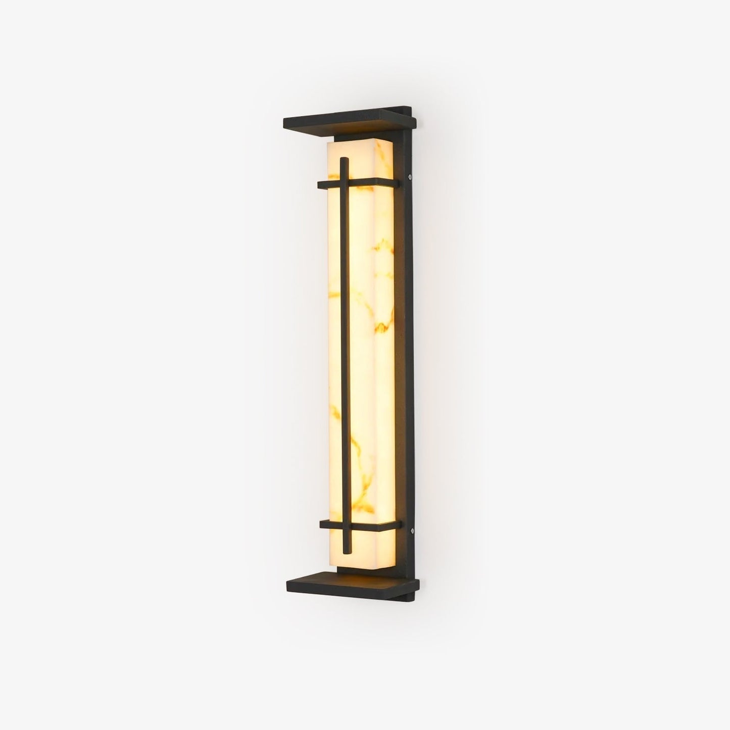 Rayen | Modern Square Alabaster Waterproof Outdoor Wall Light