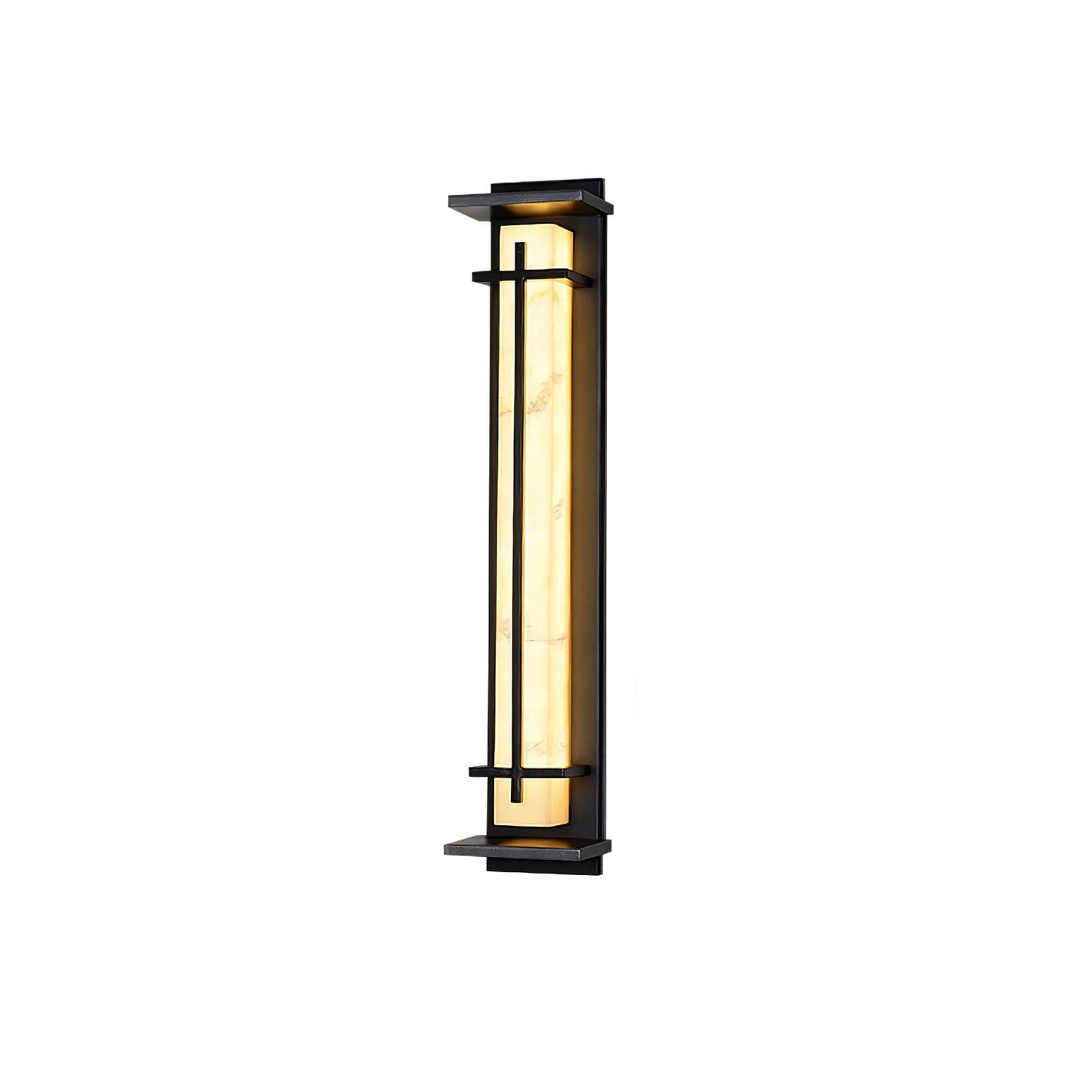 Rayen | Modern Square Alabaster Waterproof Outdoor Wall Light