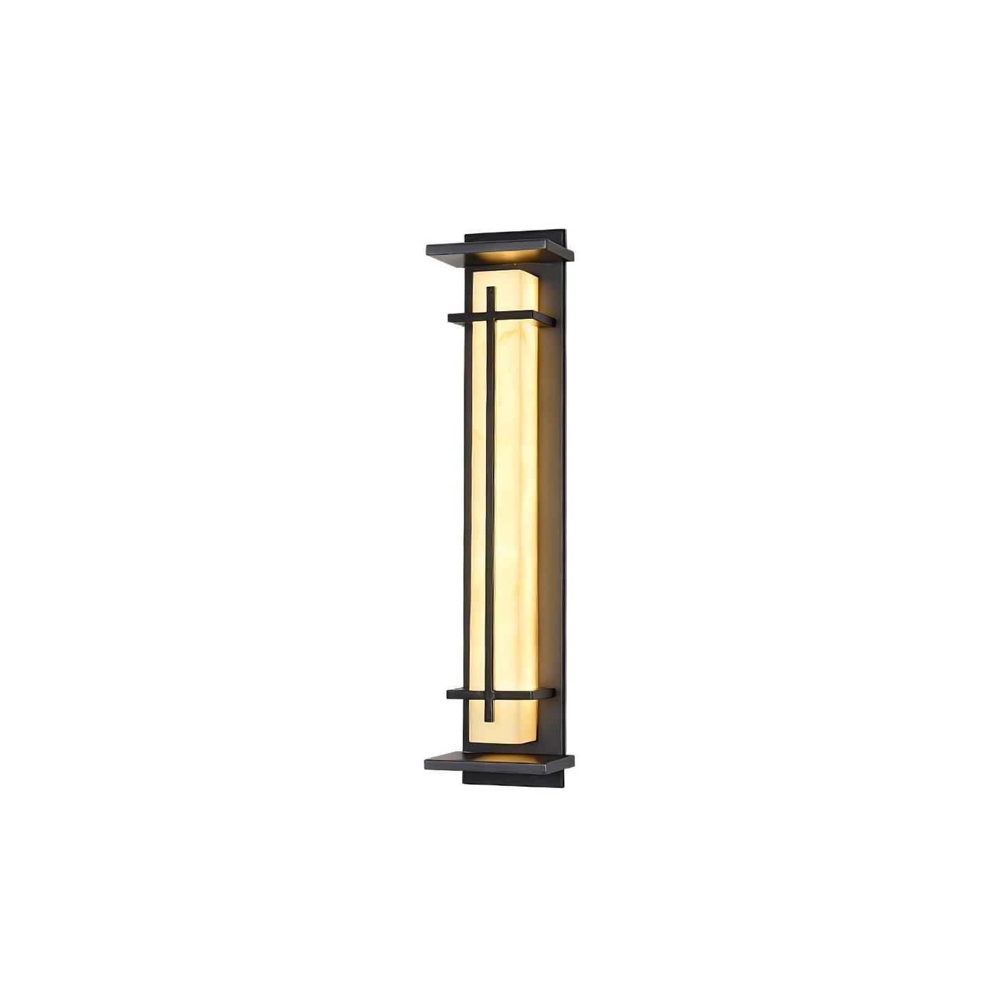 Rayen | Modern Square Alabaster Waterproof Outdoor Wall Light
