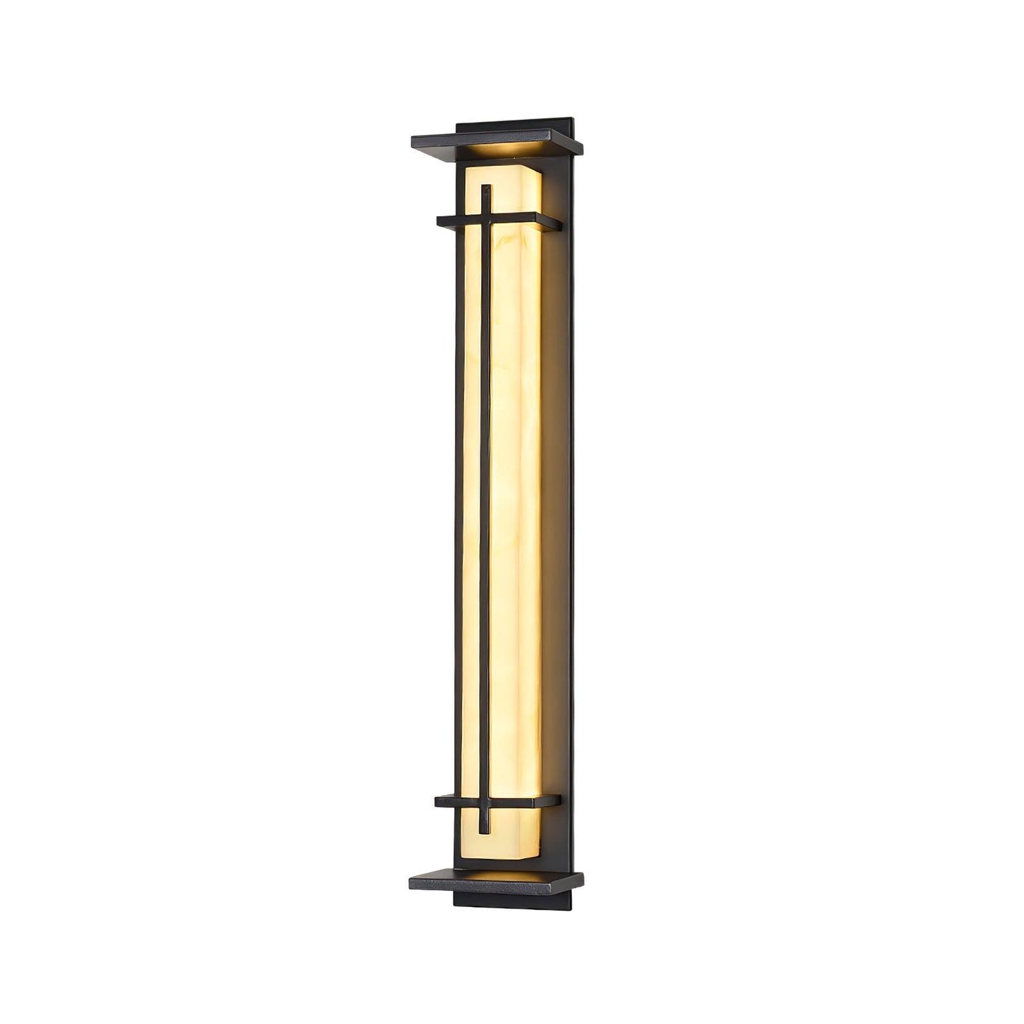 Rayen | Modern Square Alabaster Waterproof Outdoor Wall Light